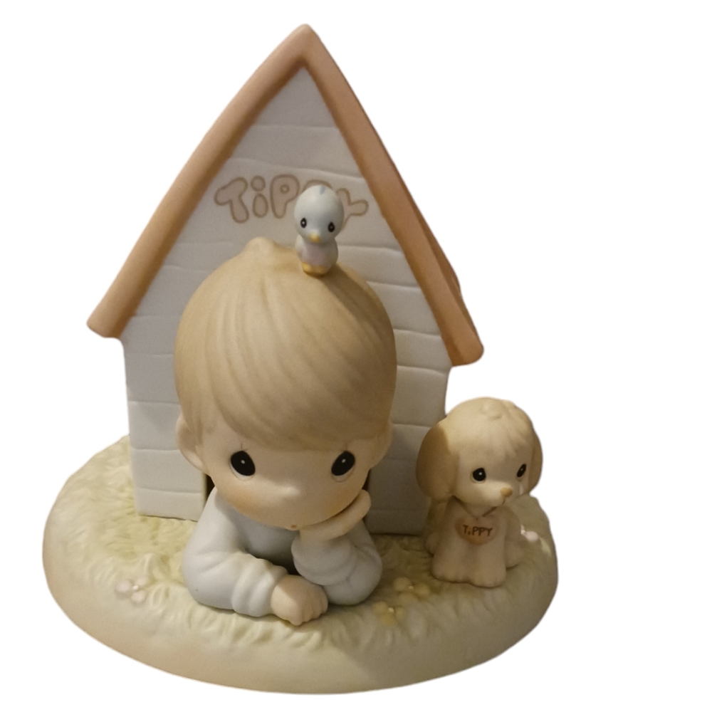 Precious Moments Porcelain Figurine "Lord I'm In It Again" 1999‎ Collectable